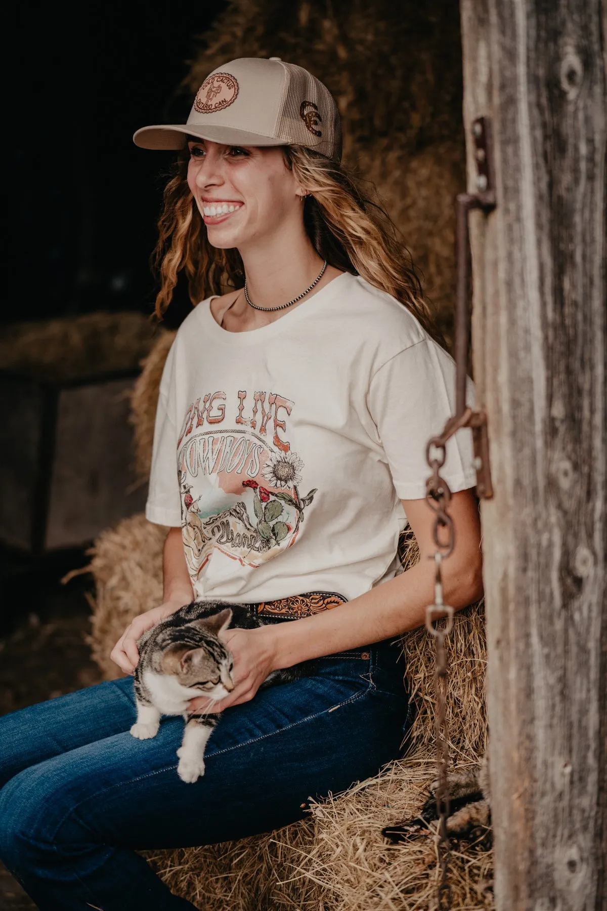 'Vintage Desert' Women's Boyfriend Fit Tee by Wrangler (XS-XXL)