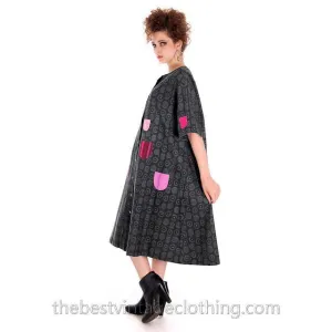 Vintage Marimekko Original Iconic Takki Dress 1980s M Kihlatasku 38/10