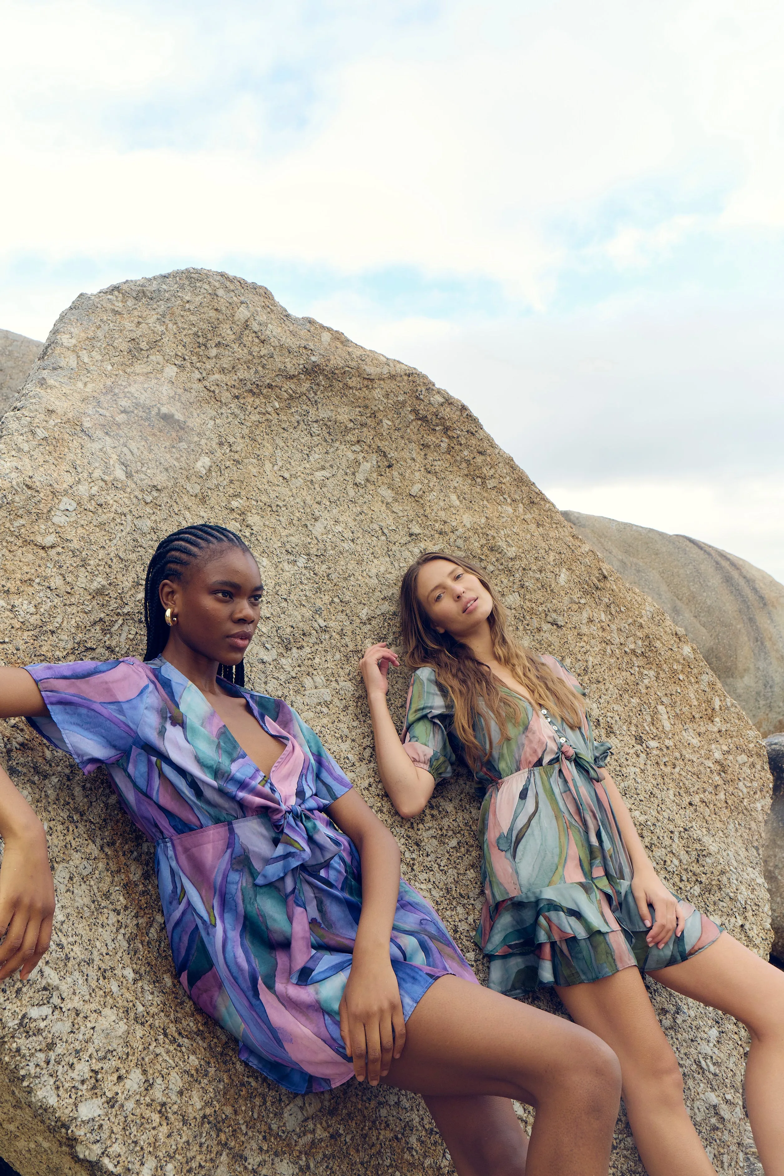 Watercolour Waves - Florence Dress