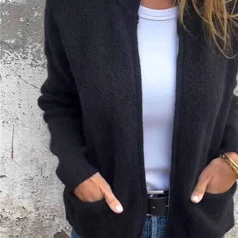 💕What should I wear tomorrow？💕Women's Cozy Zipper Knitted Jacket