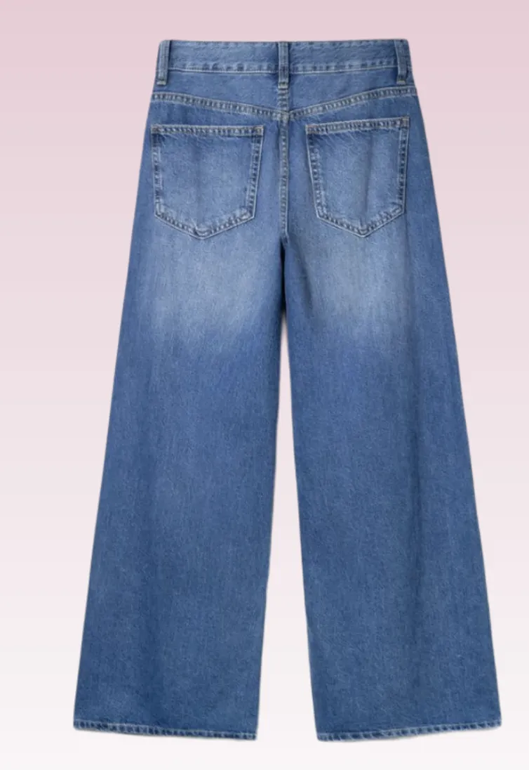 Wide leg jeans