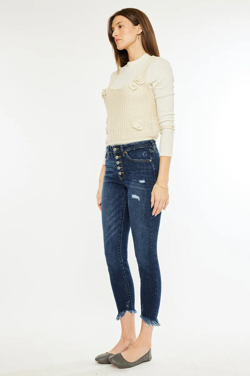 Winston High Rise Cropped Skinny Jeans