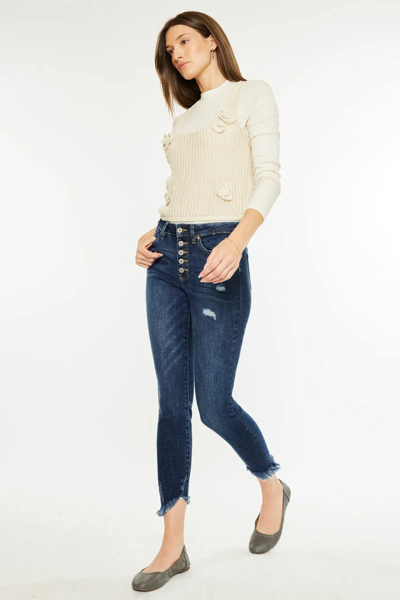 Winston High Rise Cropped Skinny Jeans