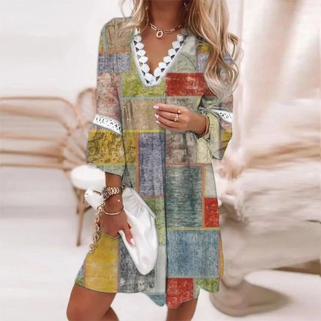 Wisteria - Classic Printed Woman's Dress
