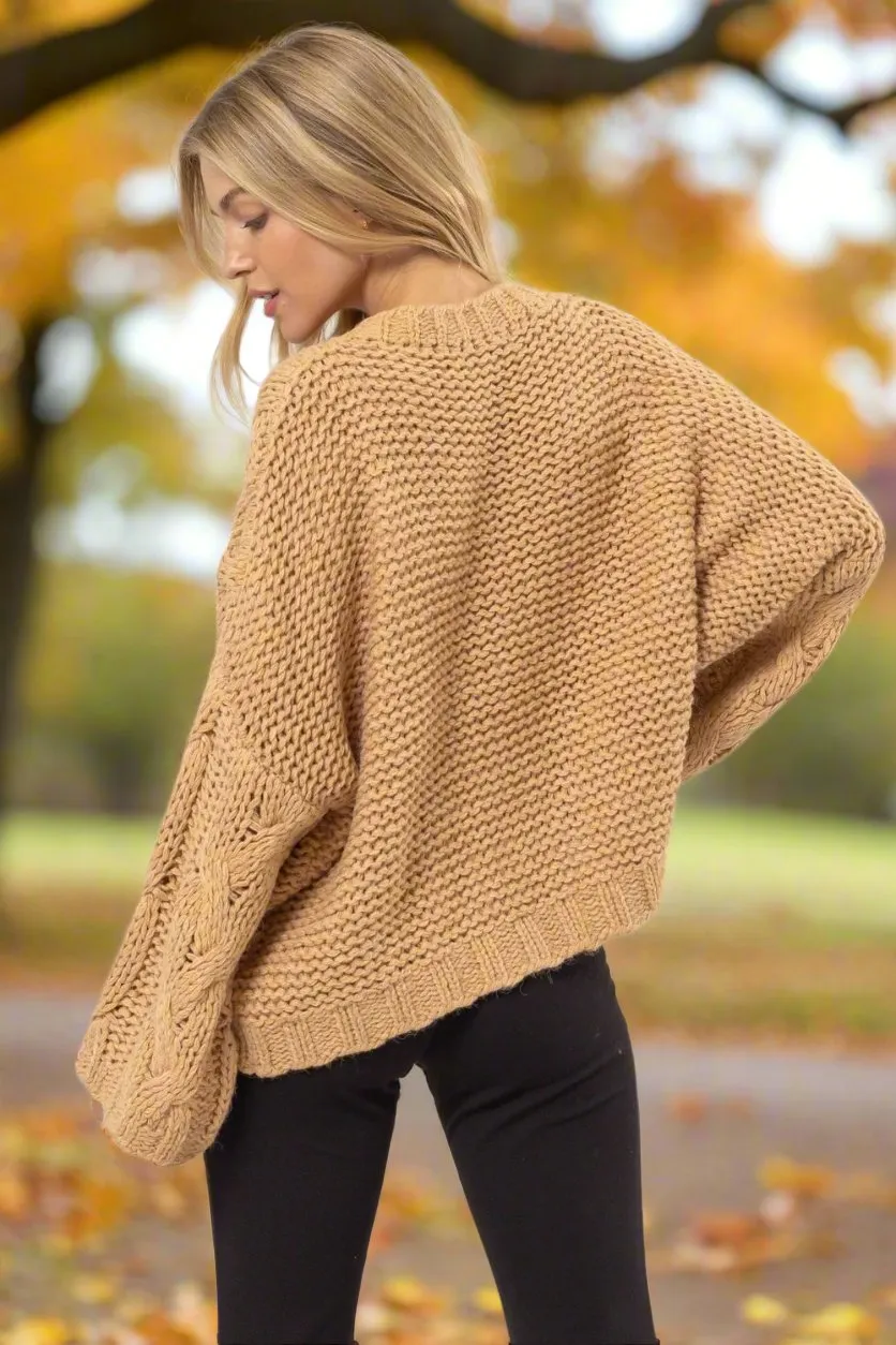 Women's Cozy Cable Knit V-Neck Sweater by HYFVE | Elegant and Versatile Knitwear for All Occasions