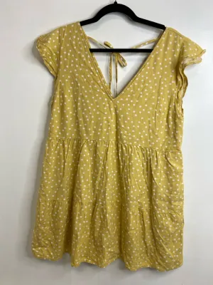 Womens Size Med Misses Yellow Abercrombie Dress