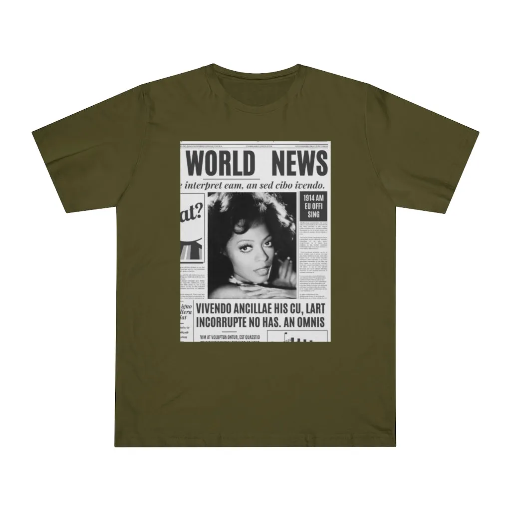 World News DIANA ROSS Unisex Deluxe T-shirt