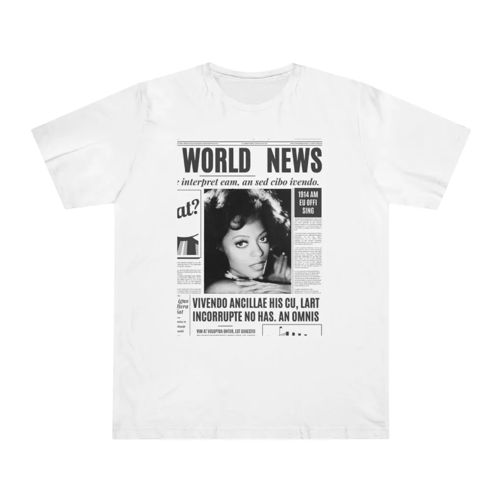 World News DIANA ROSS Unisex Deluxe T-shirt