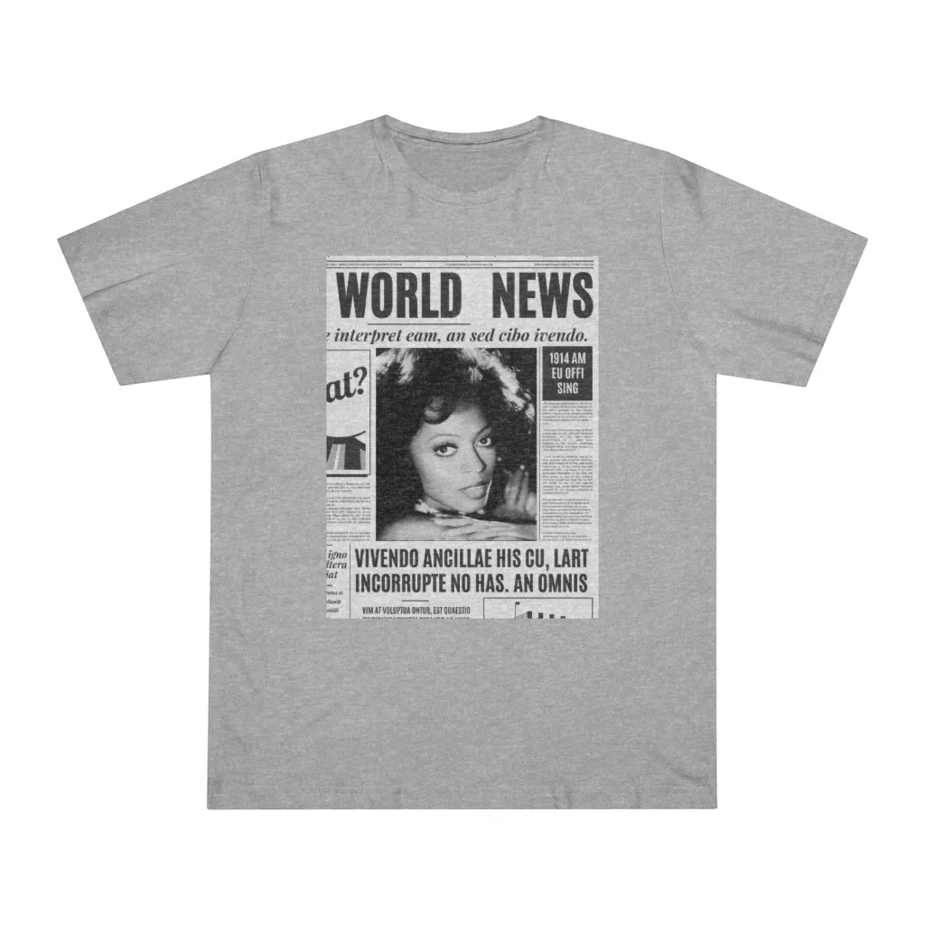 World News DIANA ROSS Unisex Deluxe T-shirt
