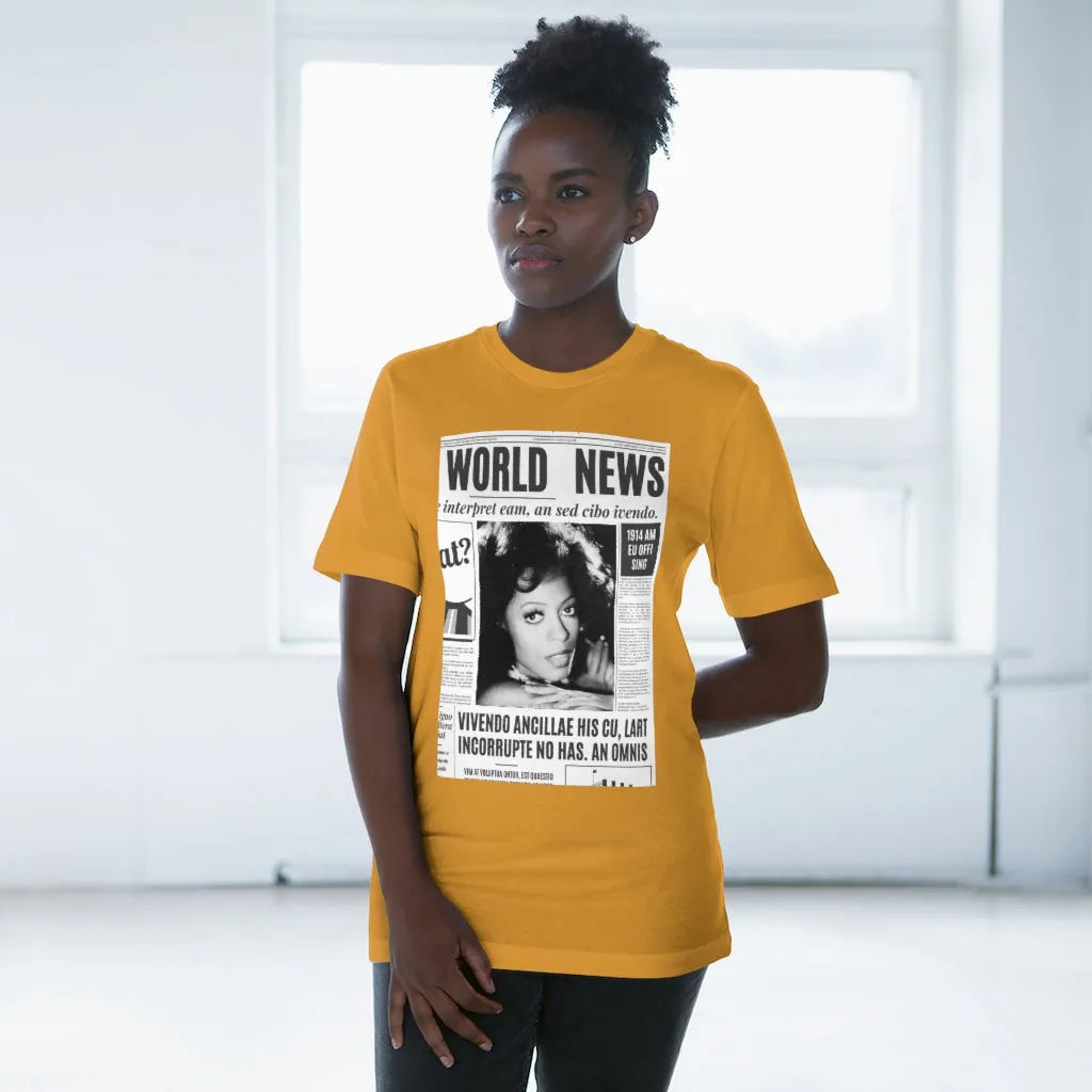 World News DIANA ROSS Unisex Deluxe T-shirt