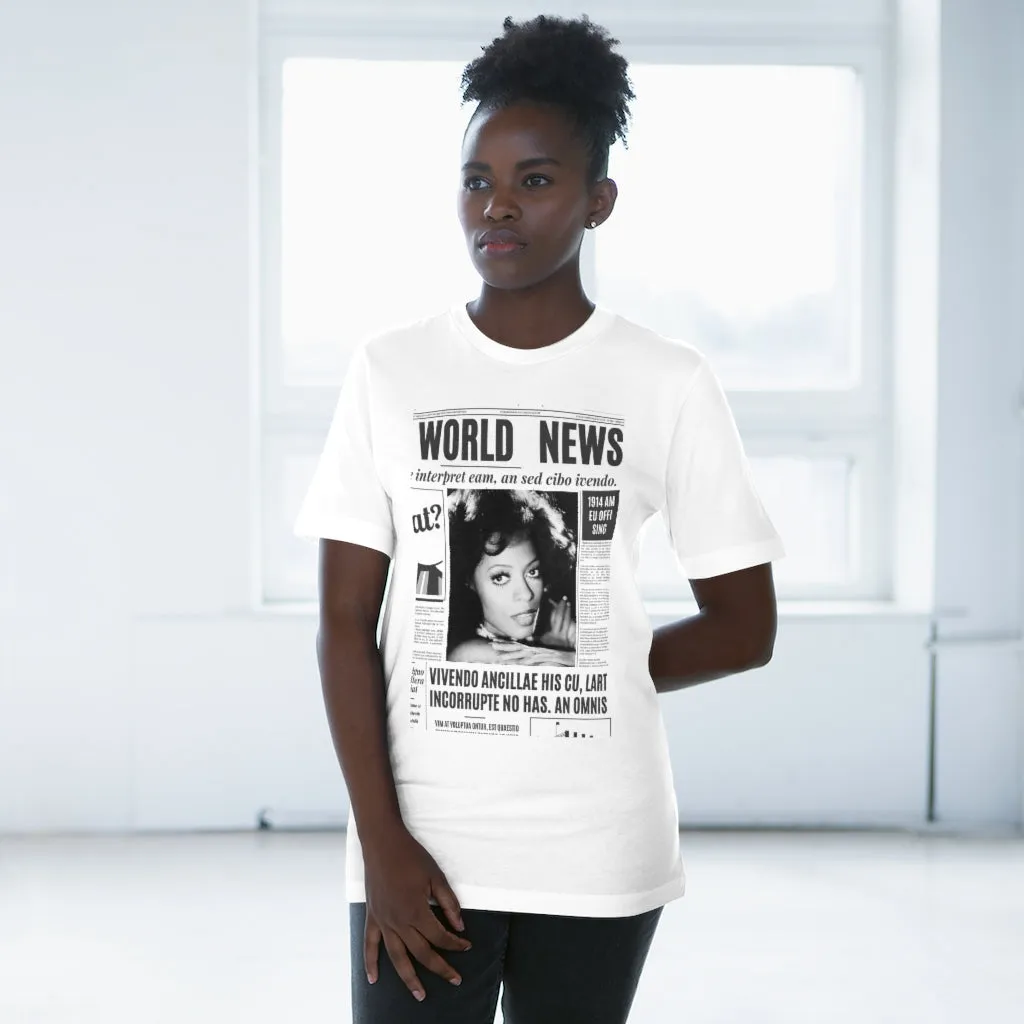 World News DIANA ROSS Unisex Deluxe T-shirt
