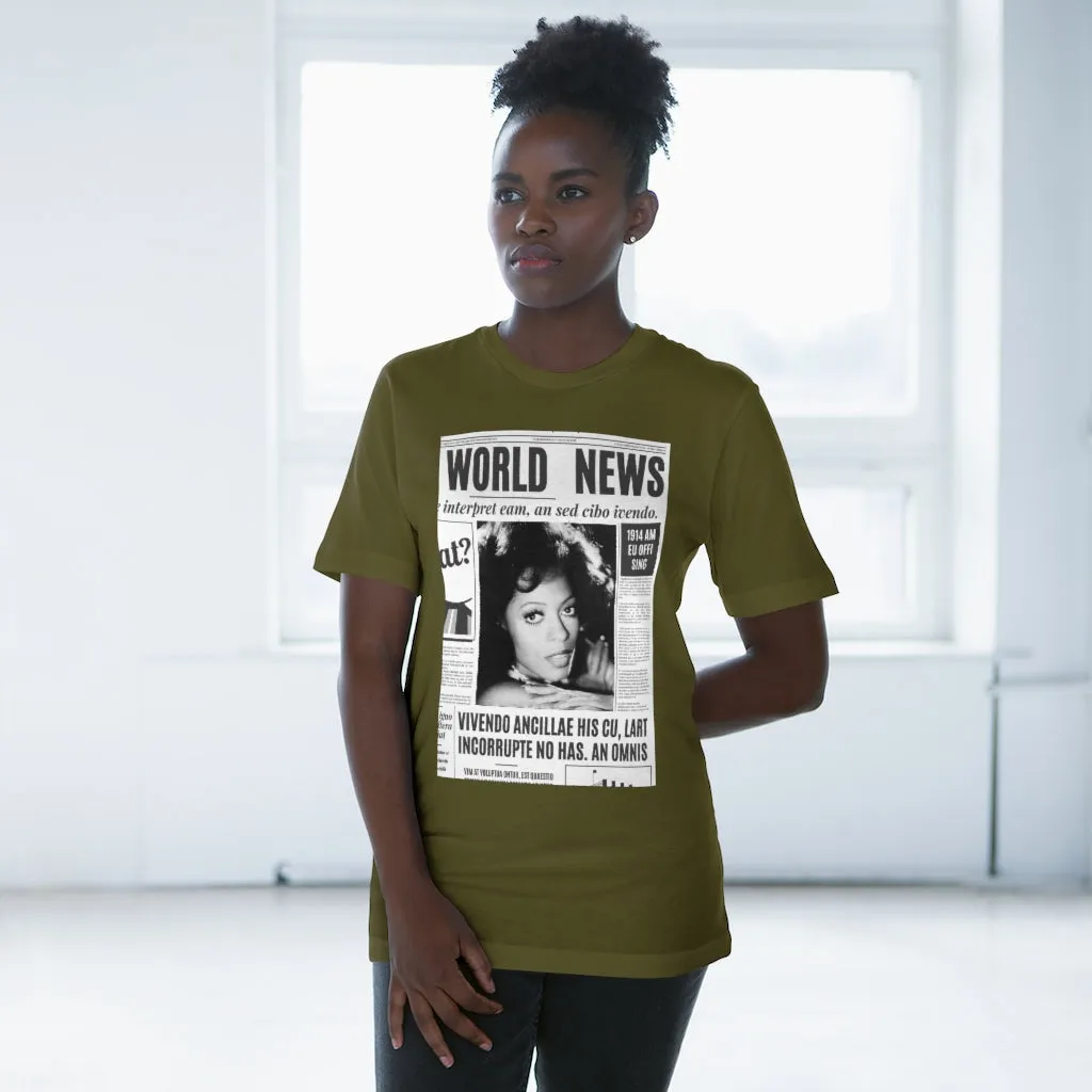 World News DIANA ROSS Unisex Deluxe T-shirt