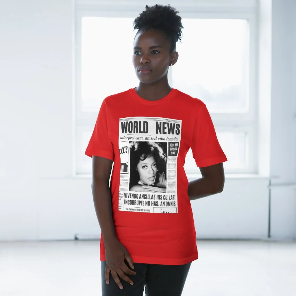 World News DIANA ROSS Unisex Deluxe T-shirt