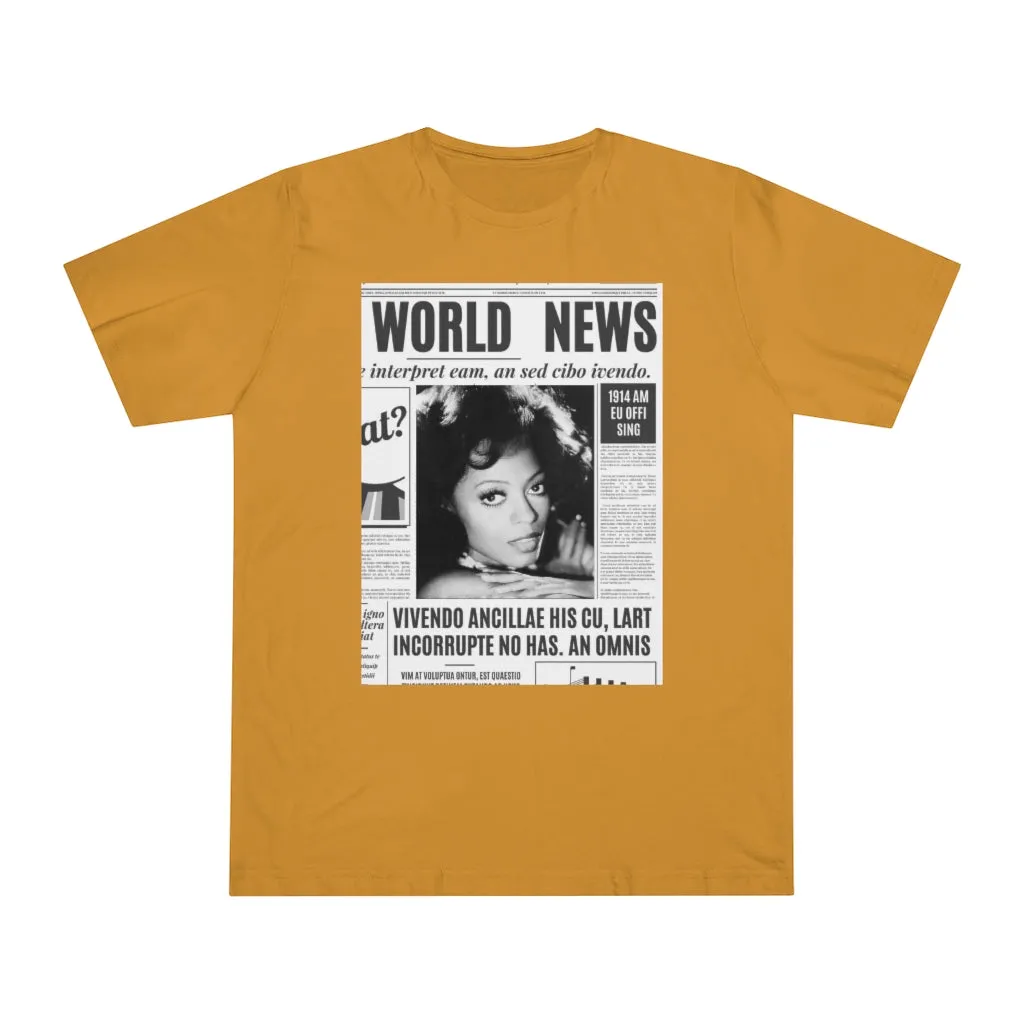 World News DIANA ROSS Unisex Deluxe T-shirt