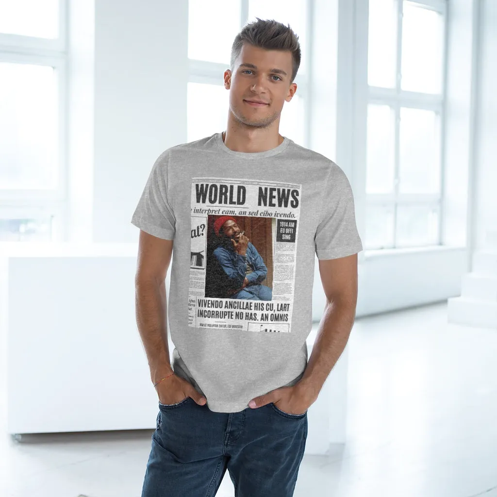 World News MARVIN GAYE (red cap) Unisex Deluxe T-shirt