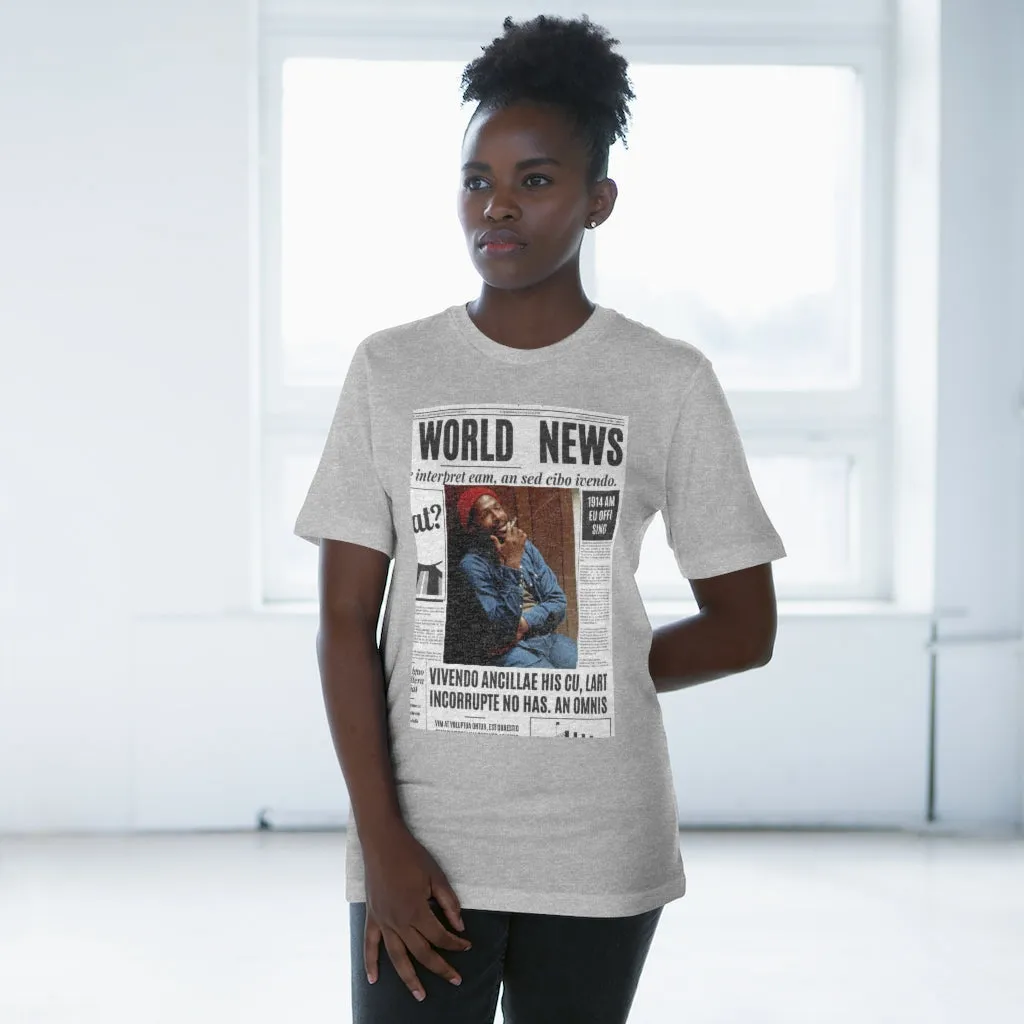 World News MARVIN GAYE (red cap) Unisex Deluxe T-shirt