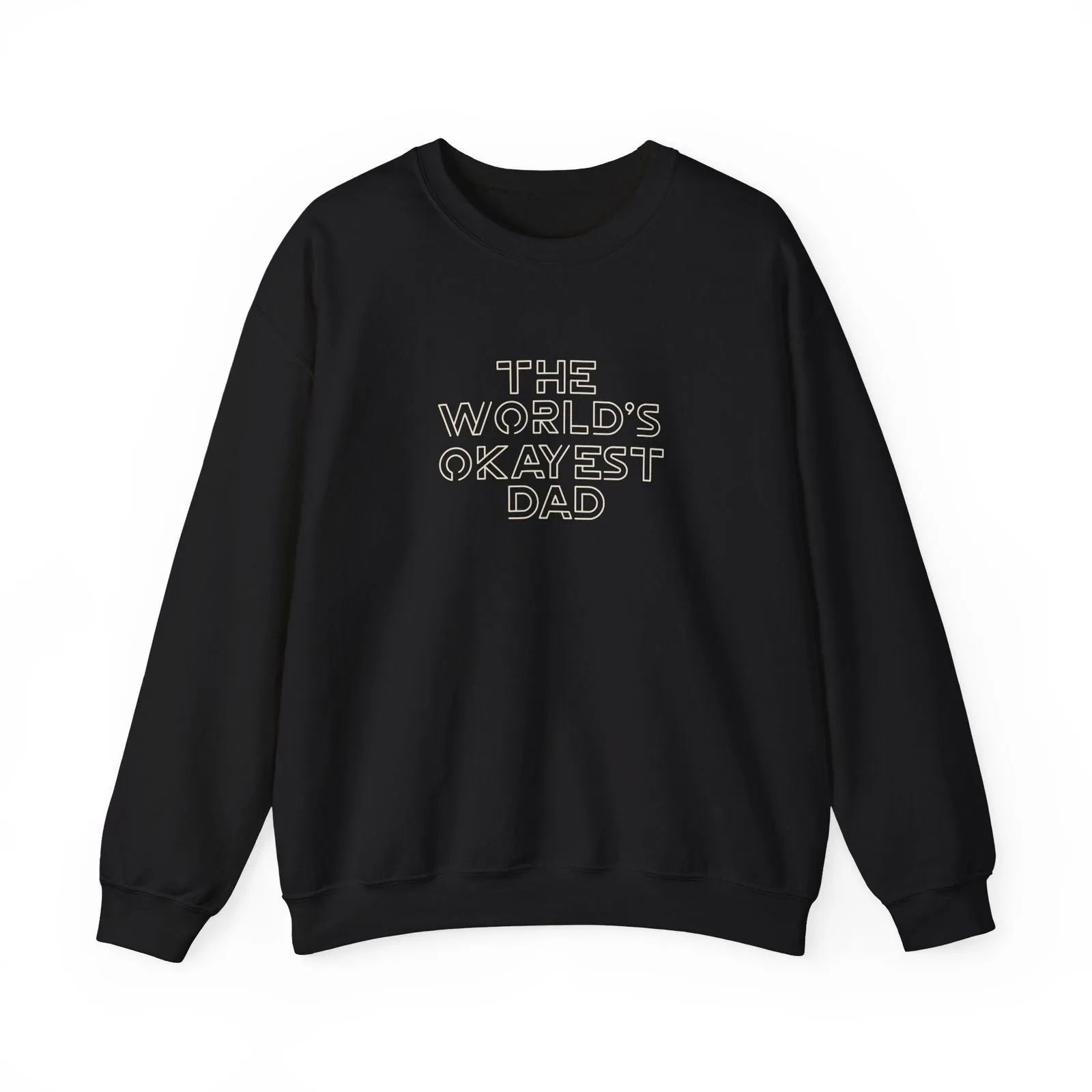 World's Okayest Dad Joke Unisex Heavy Blend™ Crewneck Sweatshirt