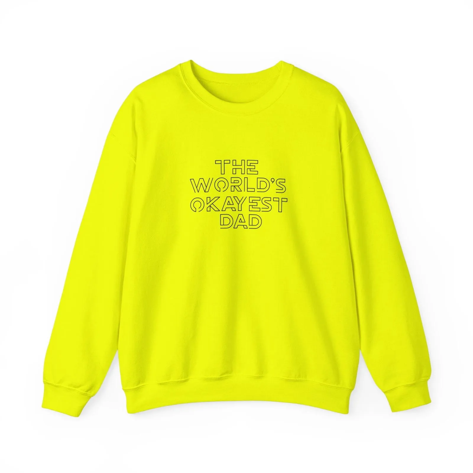 World's Okayest Dad Joke Unisex Heavy Blend™ Crewneck Sweatshirt