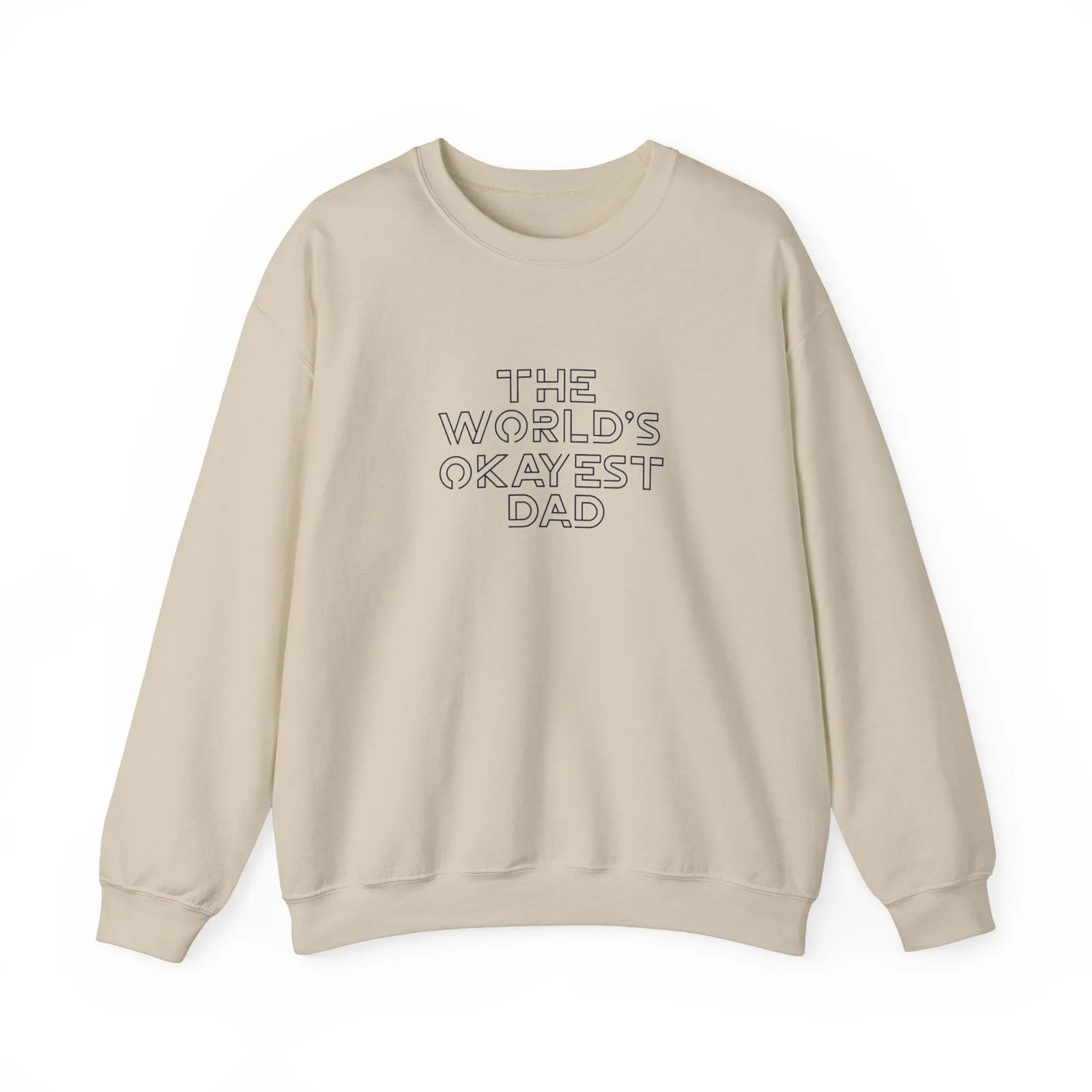 World's Okayest Dad Joke Unisex Heavy Blend™ Crewneck Sweatshirt