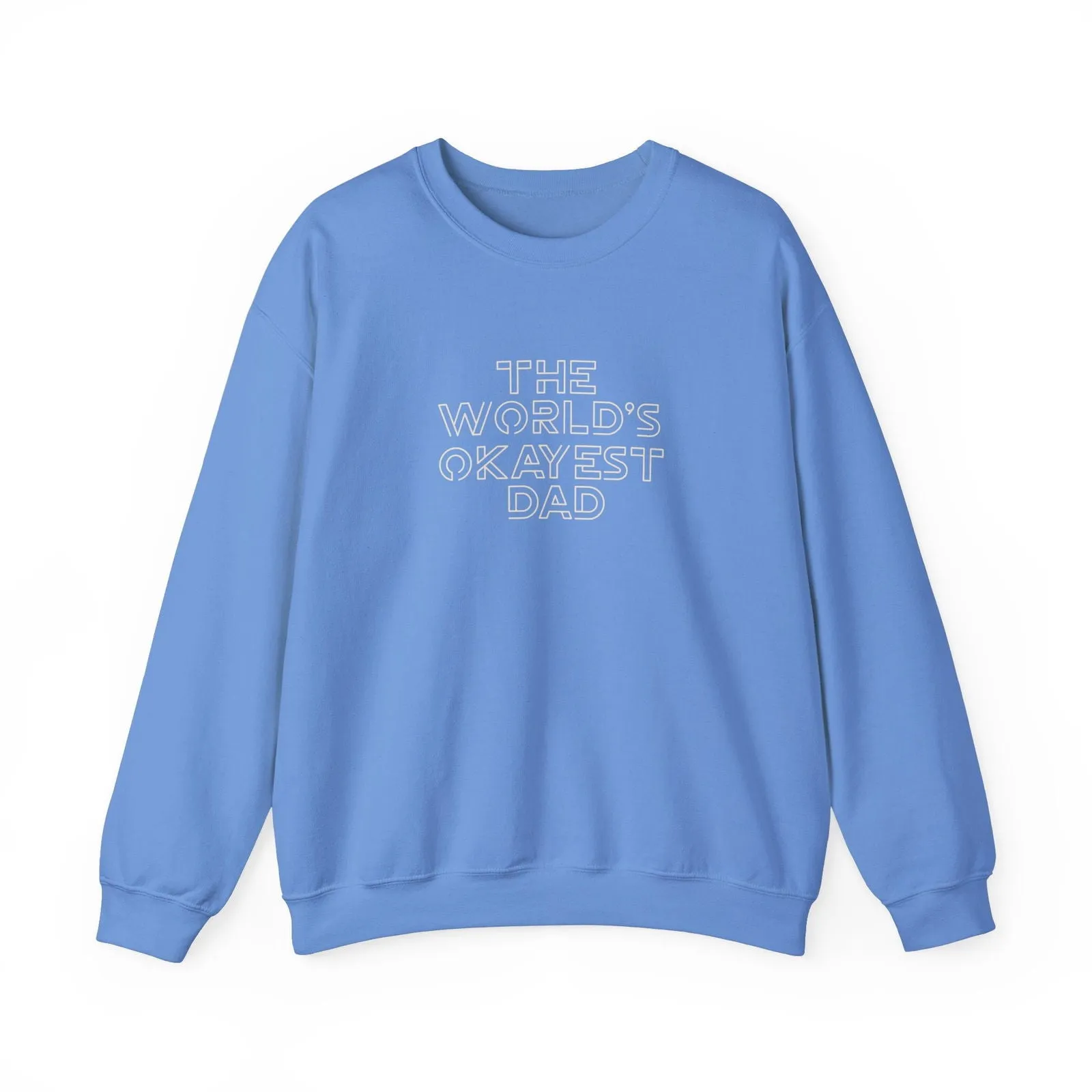 World's Okayest Dad Joke Unisex Heavy Blend™ Crewneck Sweatshirt