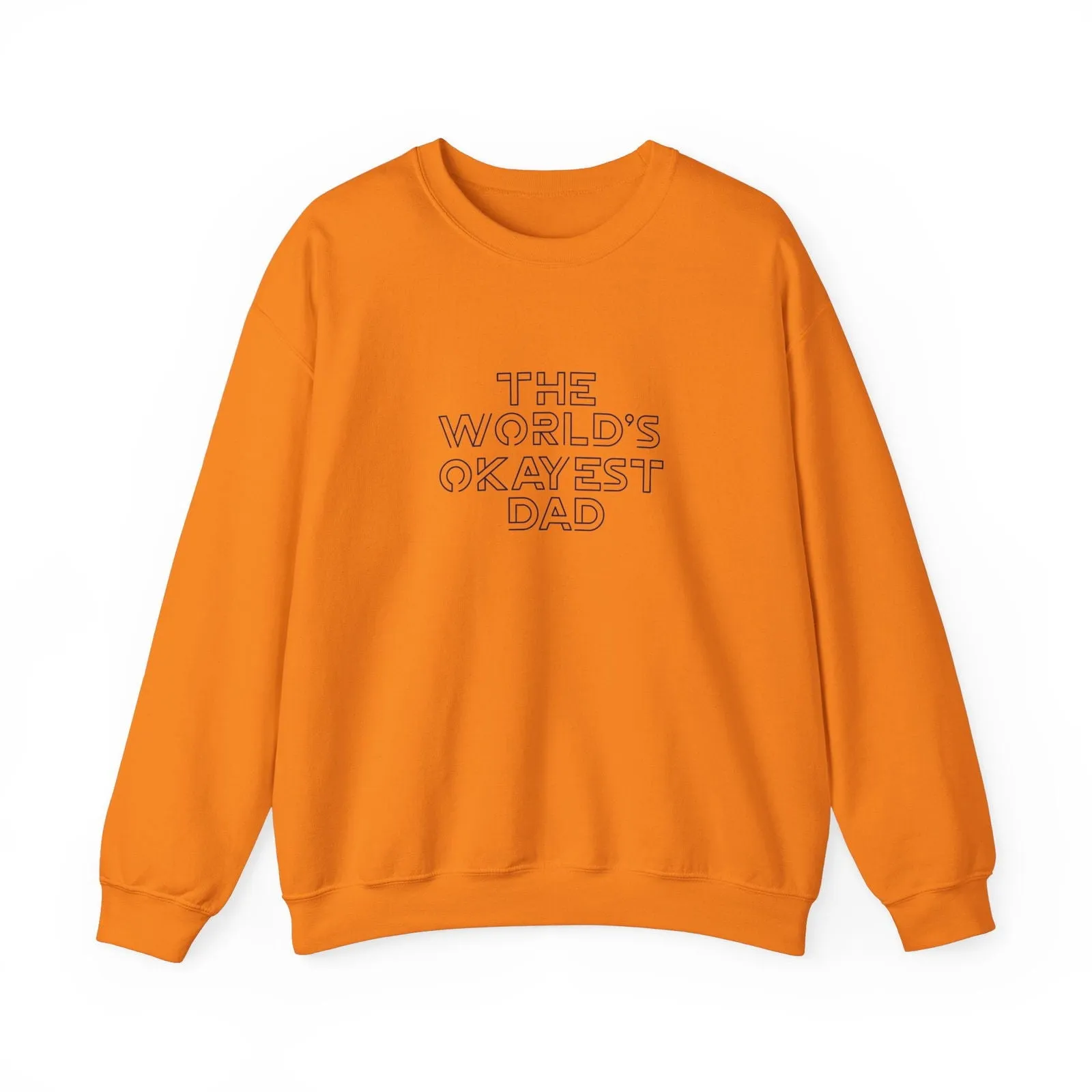 World's Okayest Dad Joke Unisex Heavy Blend™ Crewneck Sweatshirt