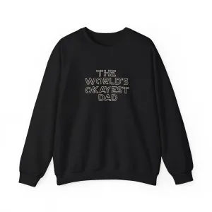 World's Okayest Dad Joke Unisex Heavy Blend™ Crewneck Sweatshirt