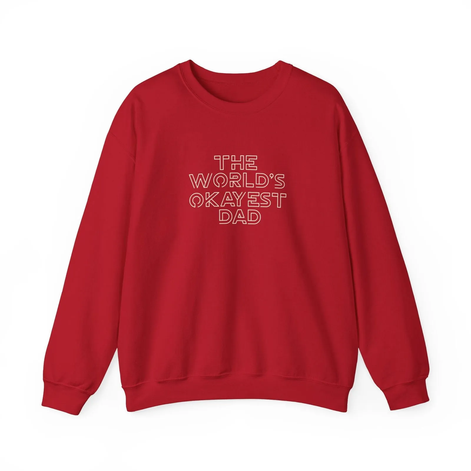 World's Okayest Dad Joke Unisex Heavy Blend™ Crewneck Sweatshirt