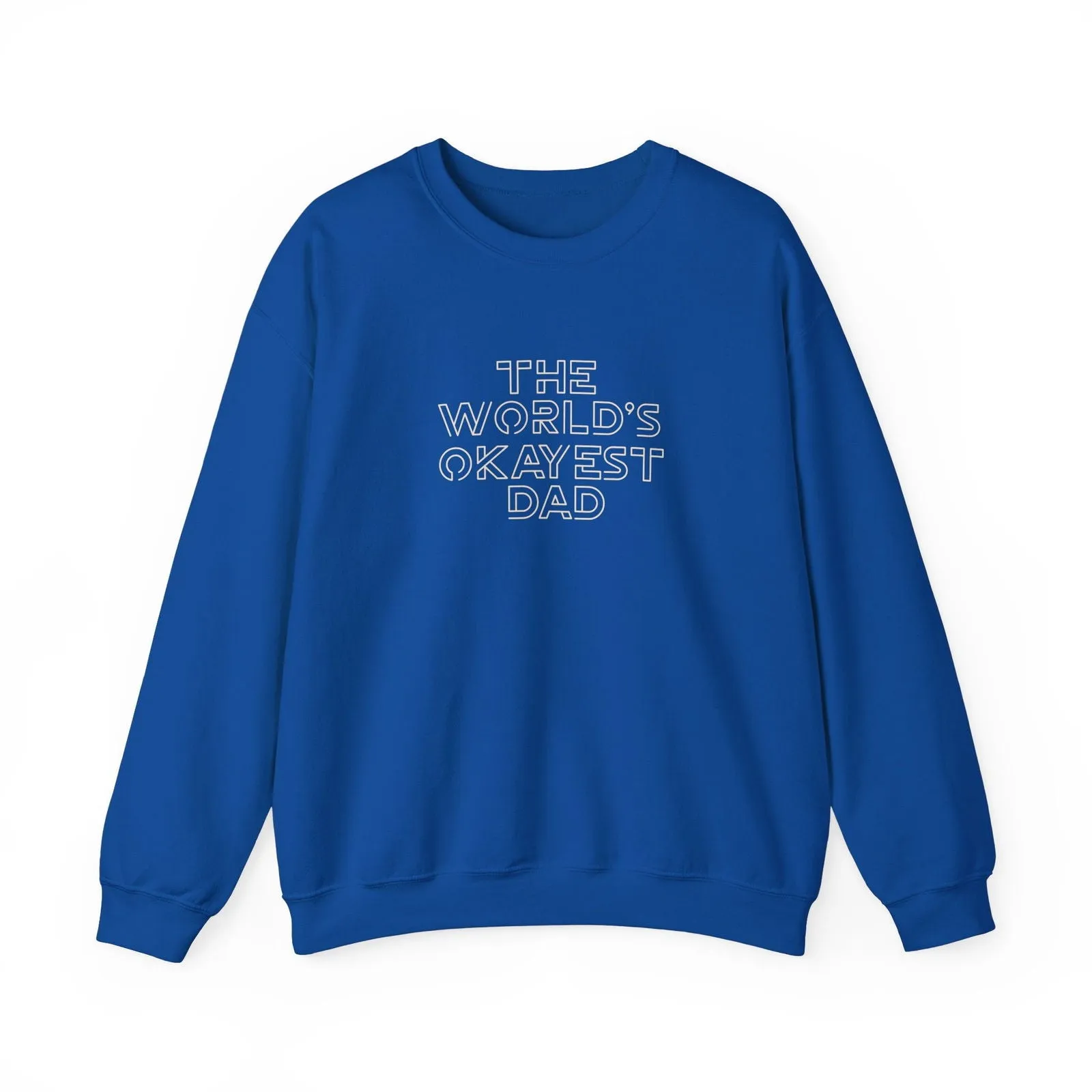 World's Okayest Dad Joke Unisex Heavy Blend™ Crewneck Sweatshirt