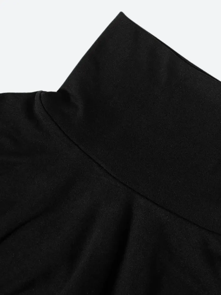 Y2K Turtleneck Bodycon Maxi Dress