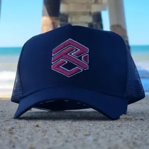 Z&Tee Urban | Navy / Maroon Trucker Cap