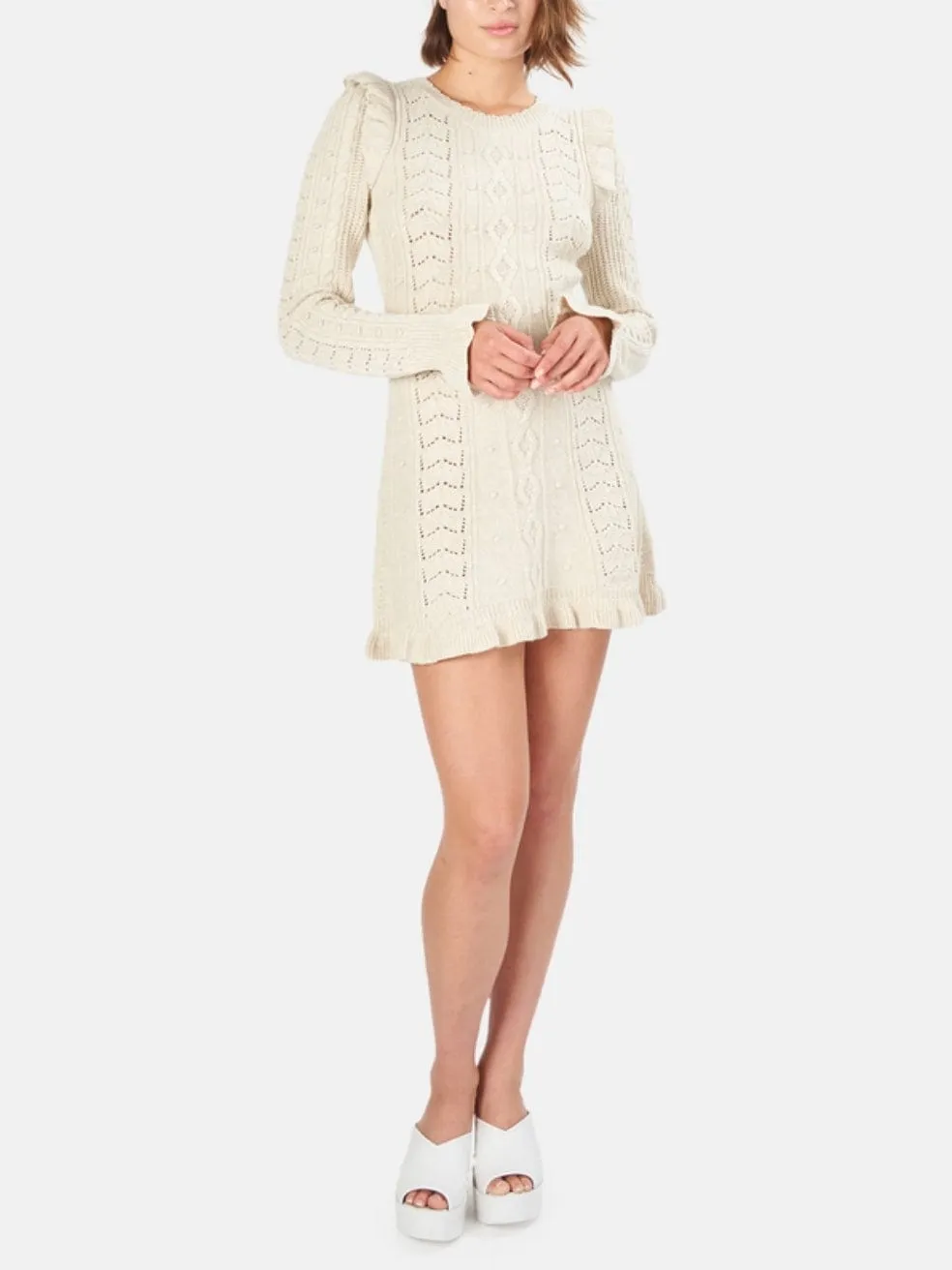 Zeke Mini Dress in Sand Castle
