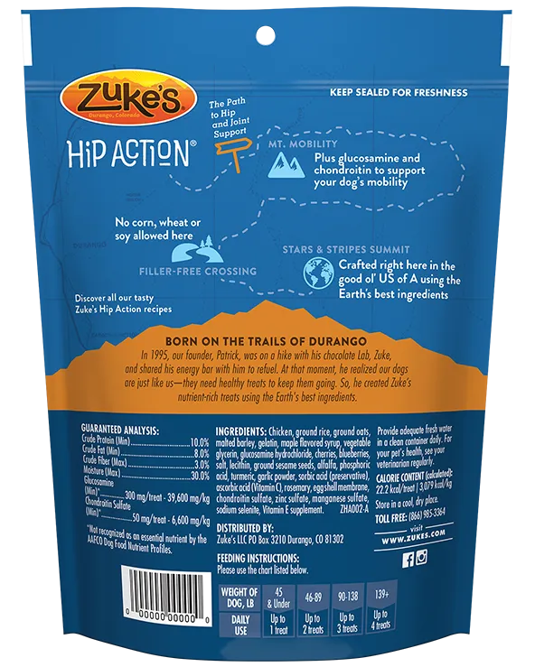 Zuke's Hip Action Chicken 454g